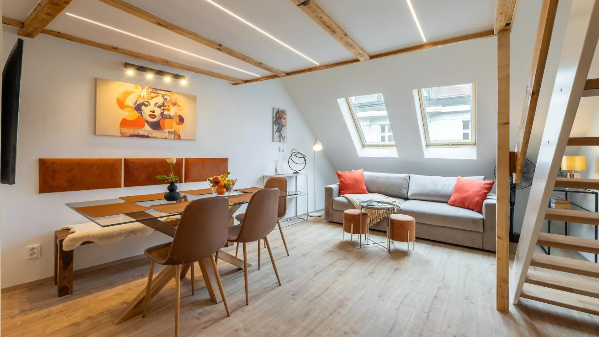 Classy Loft Apartment In The City Center Of Prága